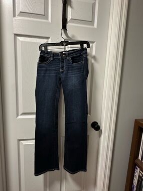 BKE | STELLA | Women's Dark Blue Stretch Bootcut Jeans